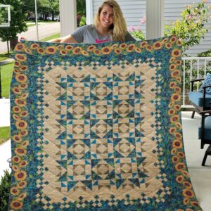 Sunflower Starring Quilt  Quilt